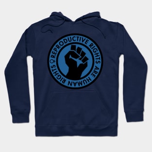 Reproductive Rights are Human Rights (blue) Hoodie